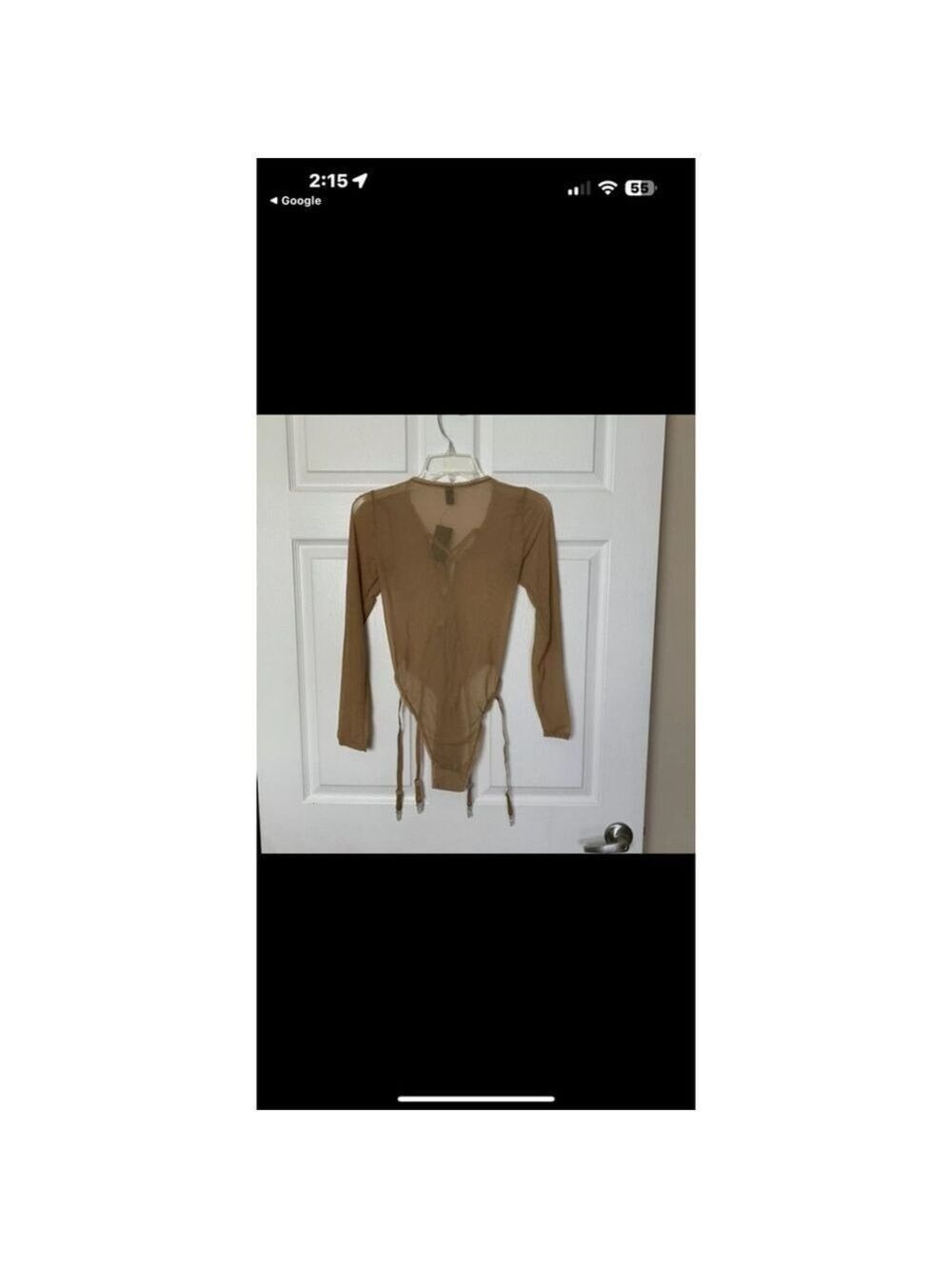 Women's Frederick's of Hollywood Bodysuit Size S Tan - Picture 4 of 10